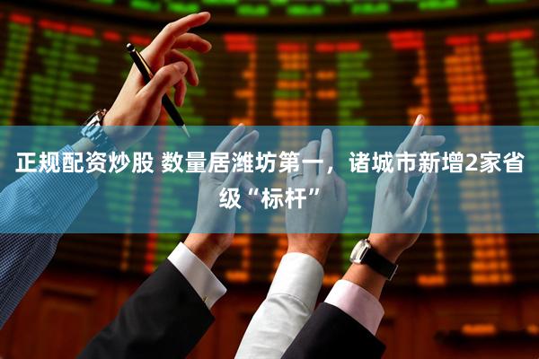 正规配资炒股 数量居潍坊第一，诸城市新增2家省级“标杆”